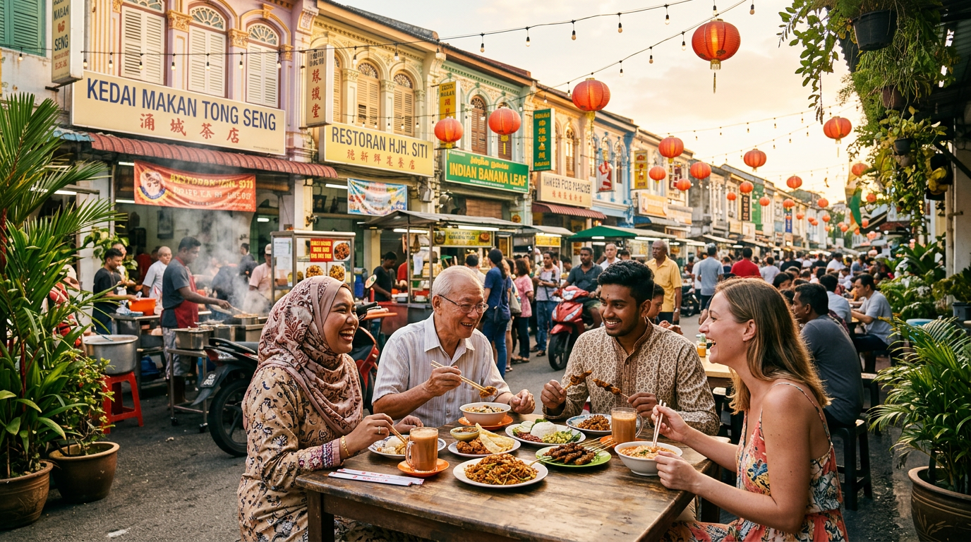 Multicultural street life, heritage, and communities in Malaysia